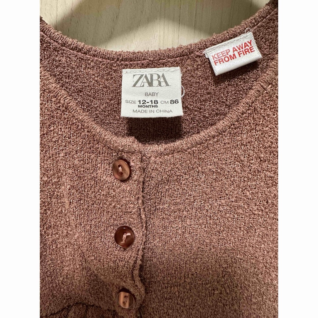 ZARA(ザラ)のZARAぺプラムオールインワン⭐︎86cm キッズ/ベビー/マタニティのベビー服(~85cm)(その他)の商品写真