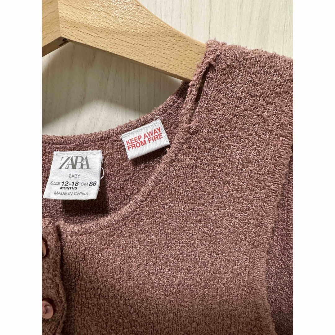 ZARA(ザラ)のZARAぺプラムオールインワン⭐︎86cm キッズ/ベビー/マタニティのベビー服(~85cm)(その他)の商品写真