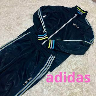 アディダス(adidas)のadidas セットアップ ジャージ ストライプ ネオレーベル 黒 ブラック(ジャージ)