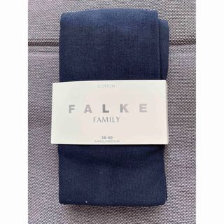 ファルケ(FALKE)のファルケ FALKE コットンタイツ　ダークネイビー　サイズ38-40(タイツ/ストッキング)