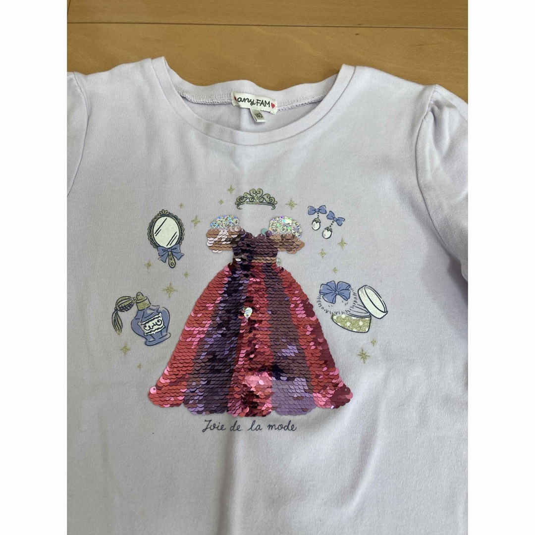 anyFAM(エニィファム)のanyfam 長袖Tシャツ　140㎝ キッズ/ベビー/マタニティのキッズ服女の子用(90cm~)(Tシャツ/カットソー)の商品写真