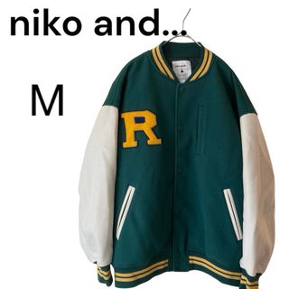 ニコアンド(niko and...)のニコアンド　nikoand… スタジャン　オーバーサイズ　M 新品(スタジャン)