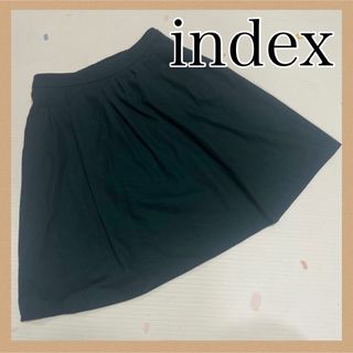 インデックス(INDEX)のindex インデックス】膝丈スカートL（緑/カーキ） レディース ミニスカ 春(ミニスカート)