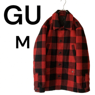 ジーユー(GU)のGU シャツジャケット　ブロックチェック　M(その他)