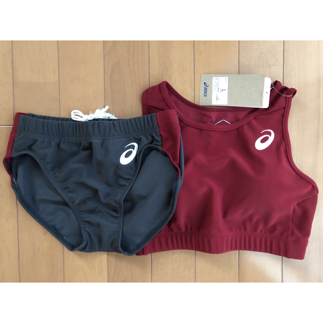 asics - 【新品Lサイズ】女子陸上ユニフォーム上下セット asics - 【新品Lサイズ】女子陸上ユニフォーム上下セット