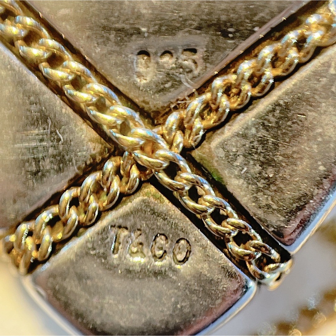 Tiffany & Co.(ティファニー)の331 ティファニー　クロスハート　ネックレス　コンビ　925 K18 750 レディースのアクセサリー(ネックレス)の商品写真