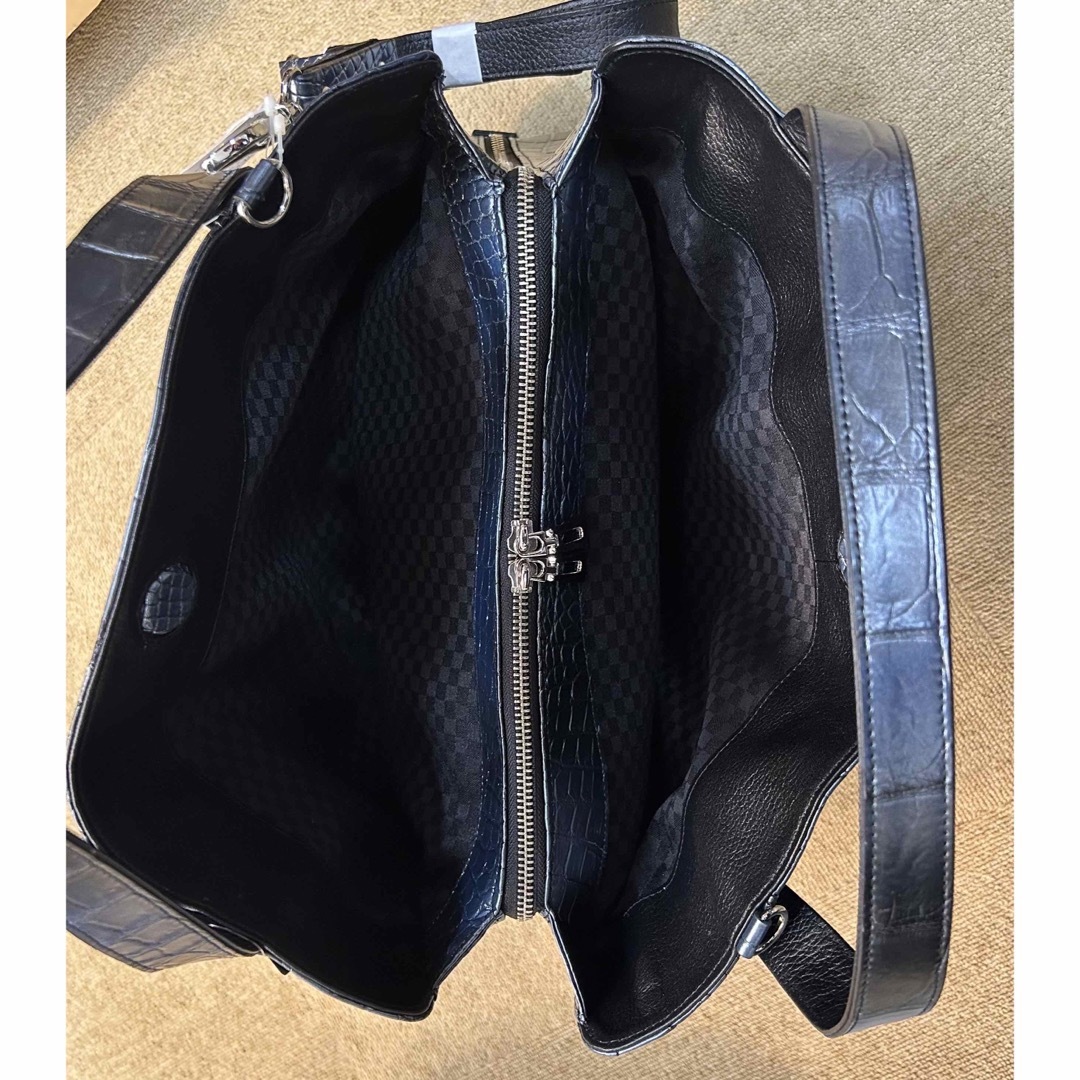 【特別価格】JRA 特殊染めクロコバック 特別染めクロコダイルバック レディースのバッグ(トートバッグ)の商品写真