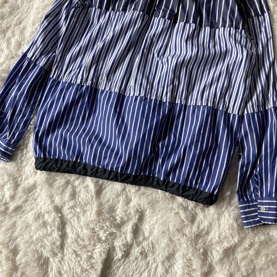 ★サカイ★Cotton Poplin Shirt ★ストライプ★切替★2020年返品させて頂きます