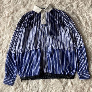 サカイ(sacai)の★サカイ★Cotton Poplin Shirt ★ストライプ★切替★2020年(シャツ/ブラウス(長袖/七分))