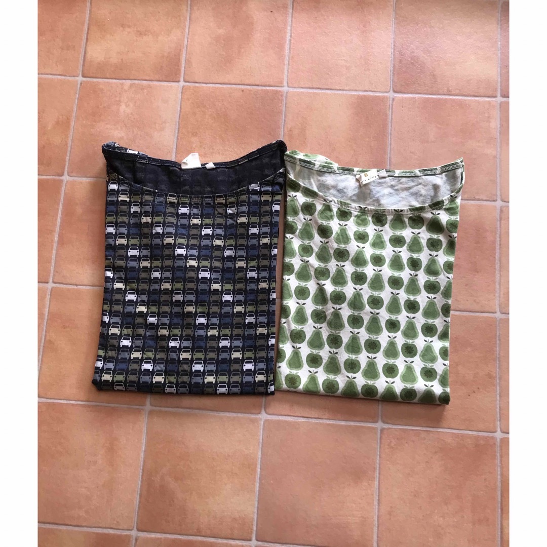 Orla Kiely(オーラカイリー)の美品　UNIQLO orla kiely カットソー　XL 2枚　オーラカイリー レディースのトップス(Tシャツ(長袖/七分))の商品写真