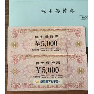 早稲田アカデミー　優待券　1万円分(その他)