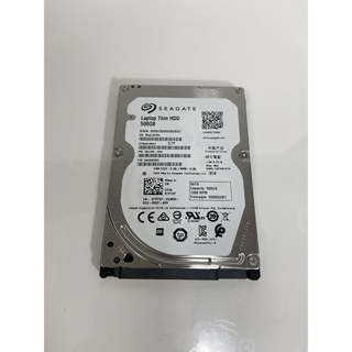 中古ハードディスク HDD 500GB ノートPC用(PCパーツ)