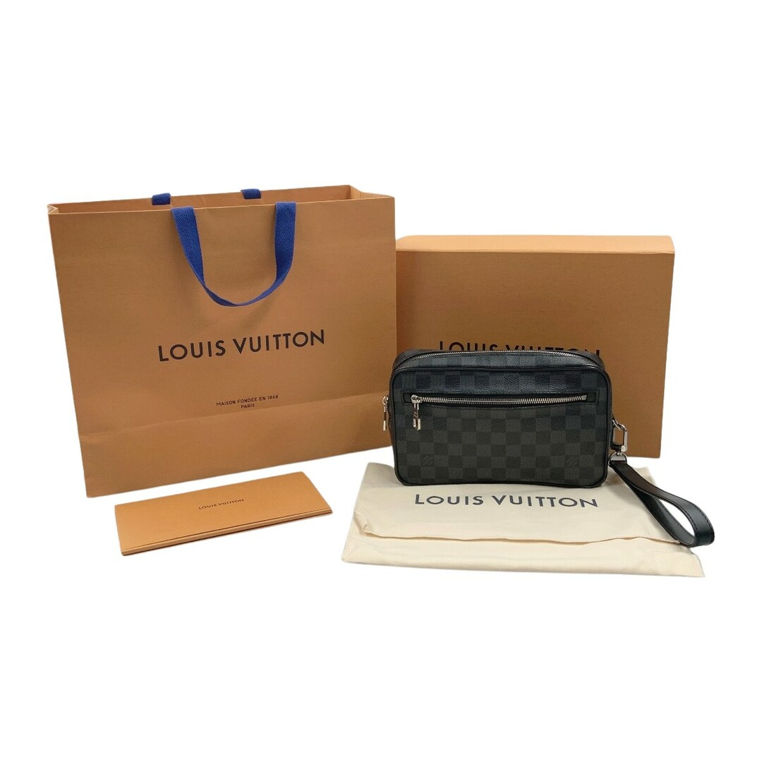 LOUIS VUITTON(ルイヴィトン)の〇〇LOUIS VUITTON ルイヴィトン ダミエ グラフィット ポシェット カサイ セカンドバッグ N41664 ブラック メンズのバッグ(その他)の商品写真