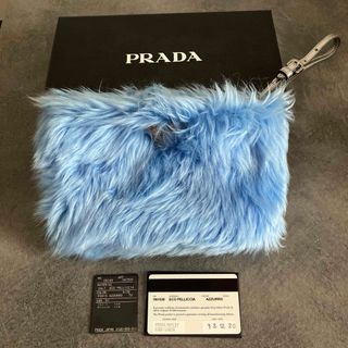 プラダ(PRADA)のPRADA プラダ　エコファー　バッグ　クラッチ　ポーチ(クラッチバッグ)