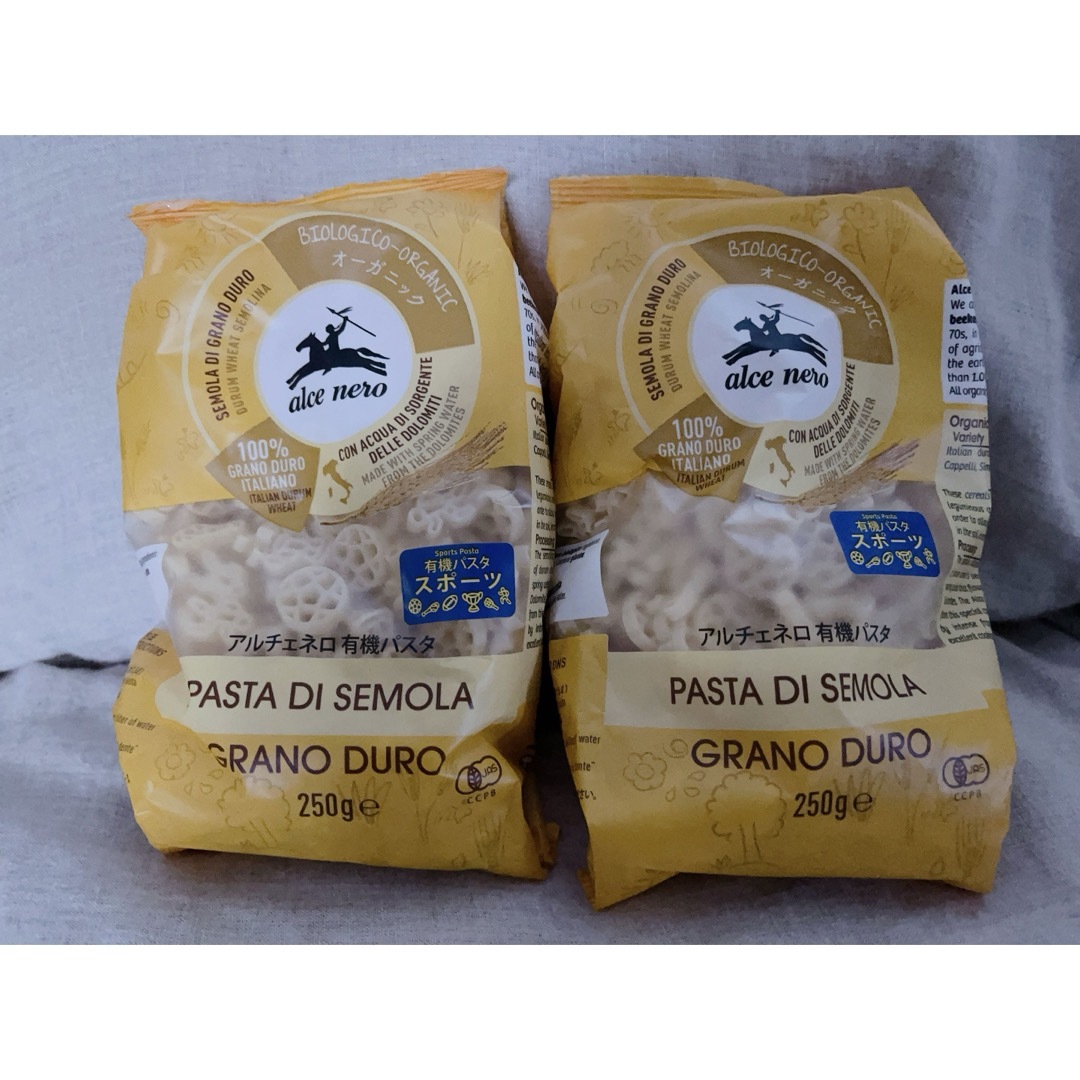 alce nero(アルチェネロ)の有機アルチェネロパスタ　スポーツ　250gイタリア 食品/飲料/酒の食品(麺類)の商品写真