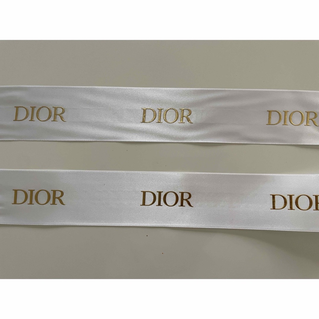 Dior(ディオール)のDIOR ラッピングリボン2本 インテリア/住まい/日用品のオフィス用品(ラッピング/包装)の商品写真