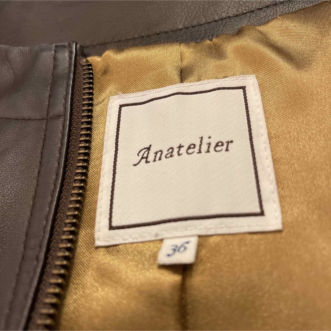 anatelier(アナトリエ)のアナトリエ　ラムレザー　ジャケット レディースのジャケット/アウター(ライダースジャケット)の商品写真