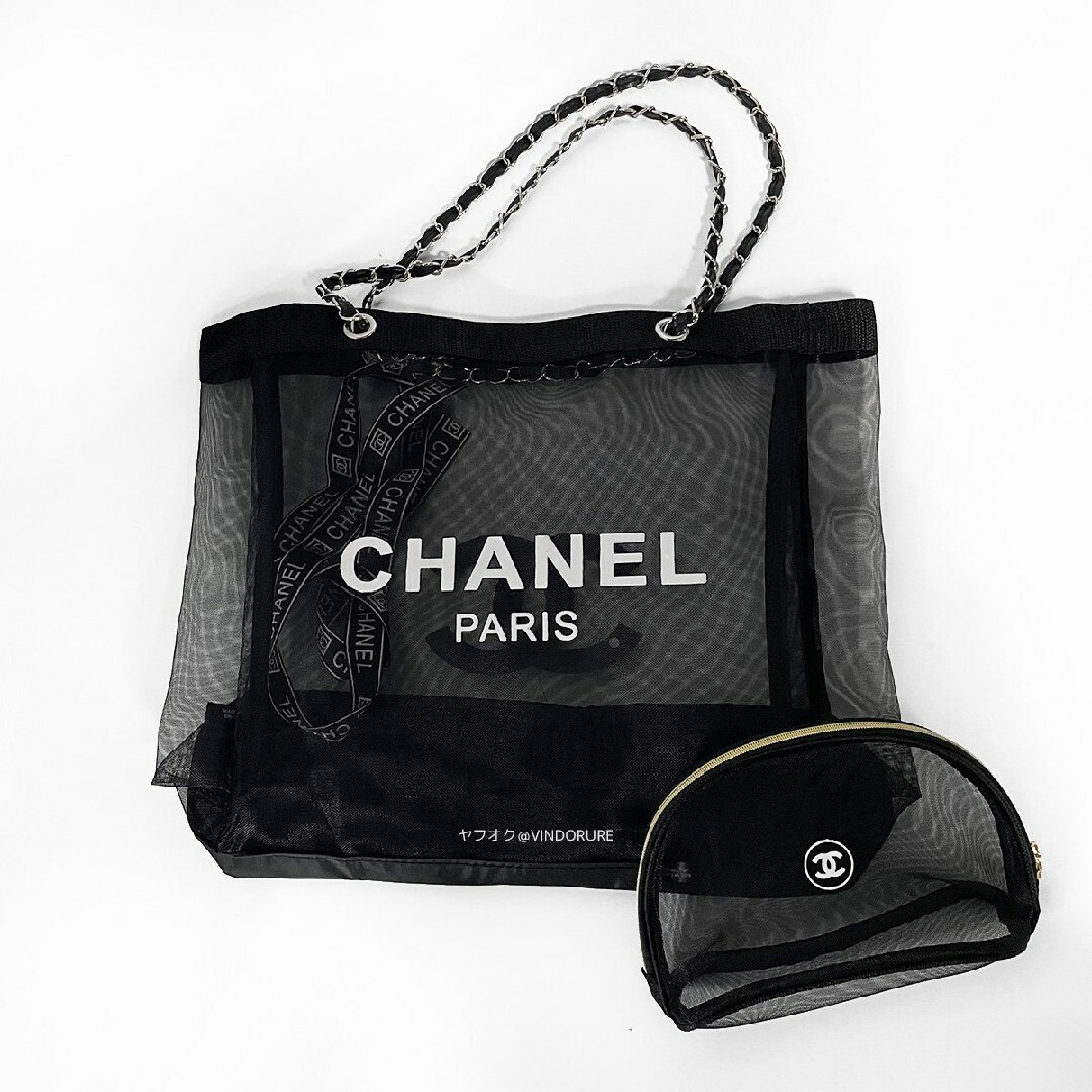 激安在庫 CHANEL シャネル ノベルティ メッシュトートバッグ メッシュ ...