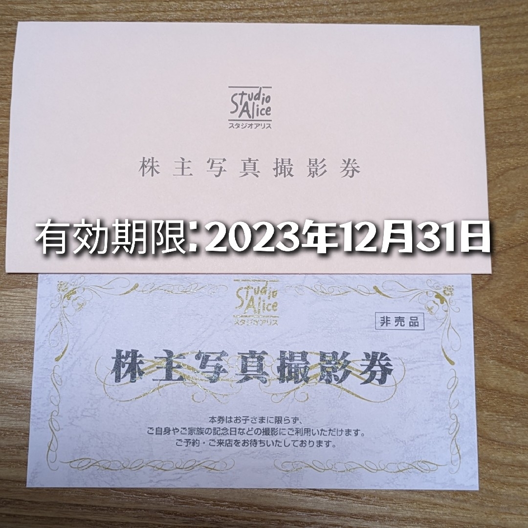 スタジオアリス 株主優待券 ２０２３年１２月まで - その他