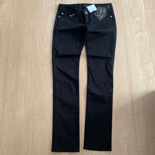 MOUSSY リバーススキニー L/BLACK 26インチデニム/ジーンズ