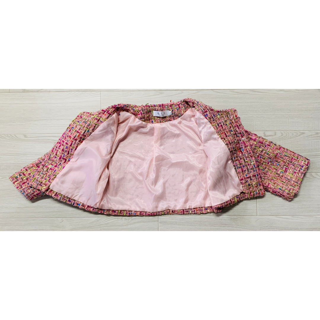 Q.Y.S fashion 女の子　ジャケット　140 150 160 キッズ/ベビー/マタニティのキッズ服女の子用(90cm~)(ジャケット/上着)の商品写真