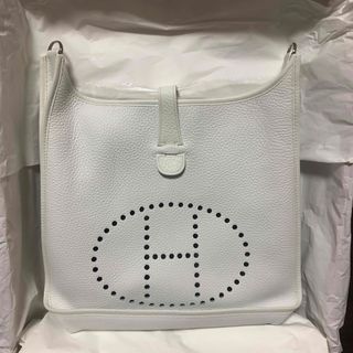 エルメス(Hermes)の値下❗️新品　エルメスエブリンⅡ GM  ホワイト　シルバー金具(ショルダーバッグ)