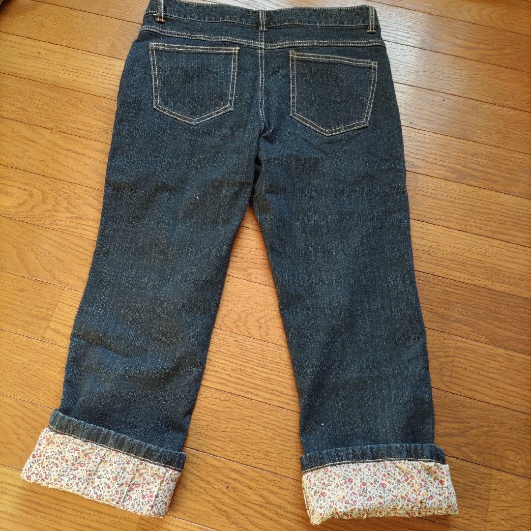 しまむら(シマムラ)のロールアップ＊ストレートジーンズ＊美品♪ レディースのパンツ(デニム/ジーンズ)の商品写真