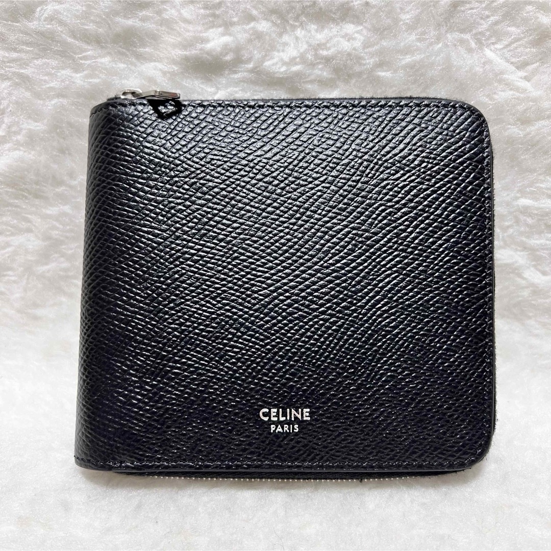 celine - セリーヌ 美品 ジップ ド バイフォールドウォレット 二つ折り