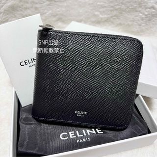 セリーヌ(celine)のセリーヌ 美品 ジップ ド バイフォールドウォレット 二つ折り 財布 メンズ(折り財布)