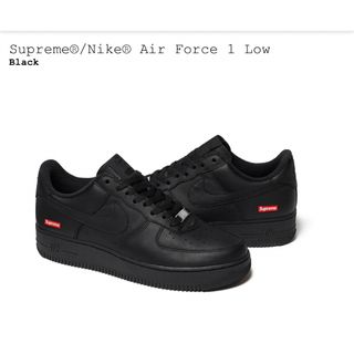 SUPREME / NIKE AIR FORCE 1 LOW BLACK 新品(スニーカー)