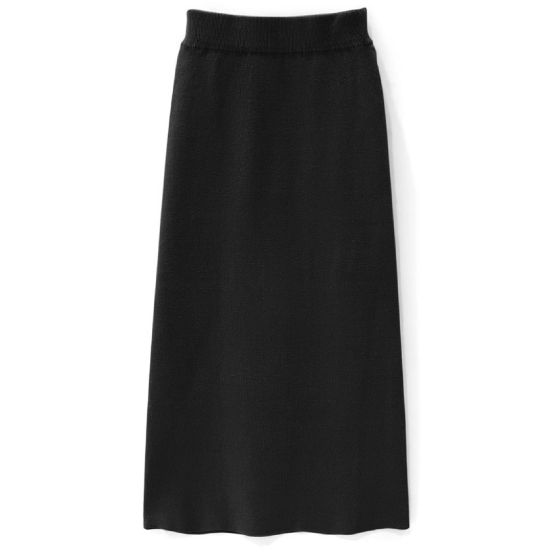 GRL(グレイル)のGRL グレイル　ニットタイトスカート　黒 レディースのスカート(ロングスカート)の商品写真