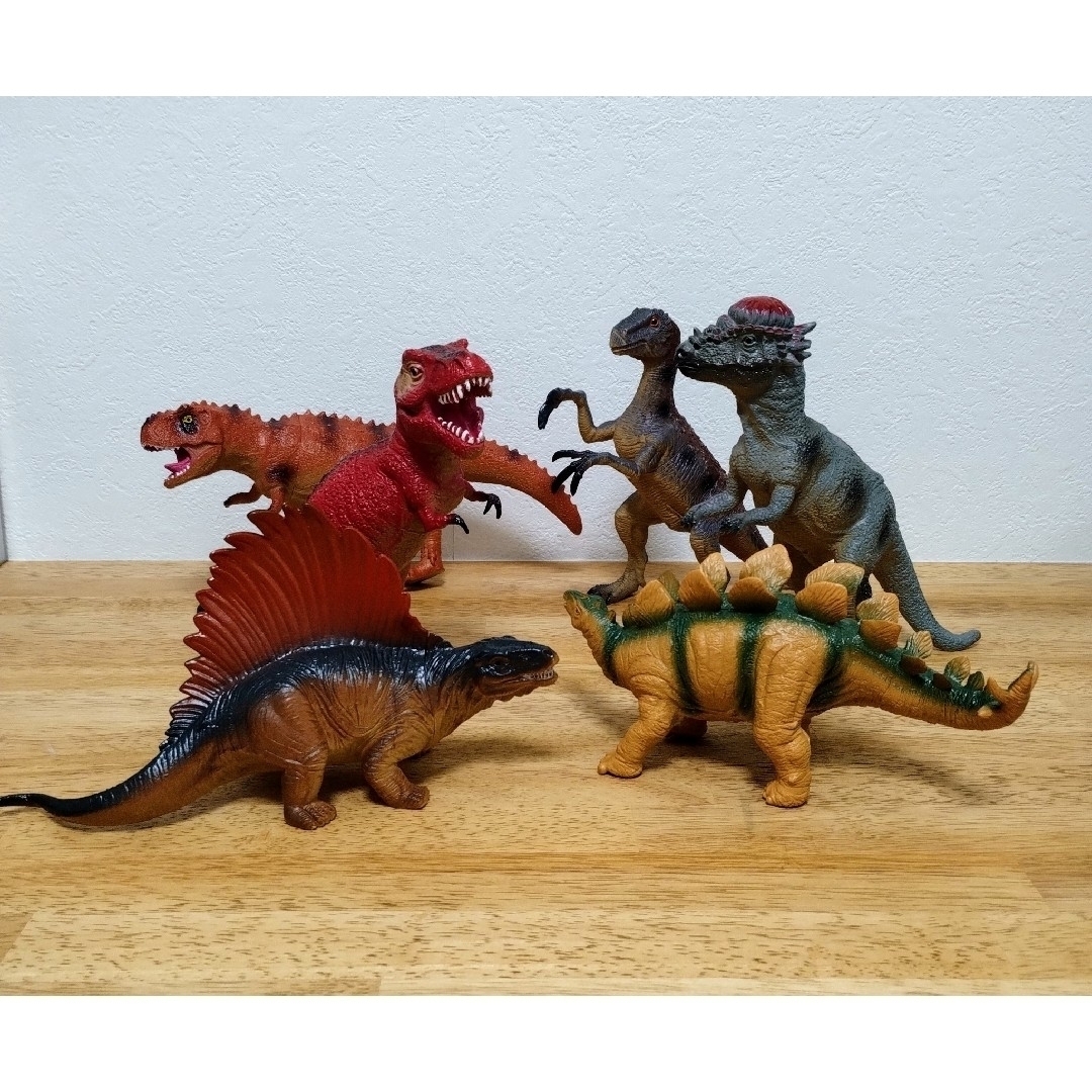 【新品・未使用】恐竜 ソフビ フィギュア おもちゃ 6点セット | フリマアプリ ラクマ
