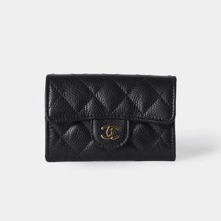 シャネル(CHANEL)の新品◆CHANEL 三つ折り財布キャビアスキンスモールフラップウォレット(財布)