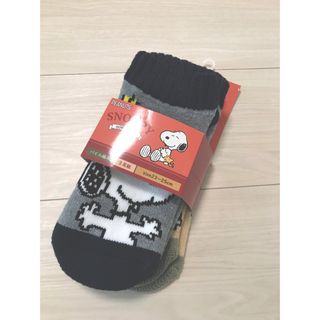 スヌーピー(SNOOPY)の★新品★スヌーピー あったかもこもこ靴下2足(キャラクターグッズ)