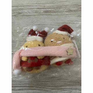 サンエックス(サンエックス)の新品　すみっコぐらし　とんかつ　えびふらいのしっぽ　てのりぬいぐるみ　クリスマス(キャラクターグッズ)