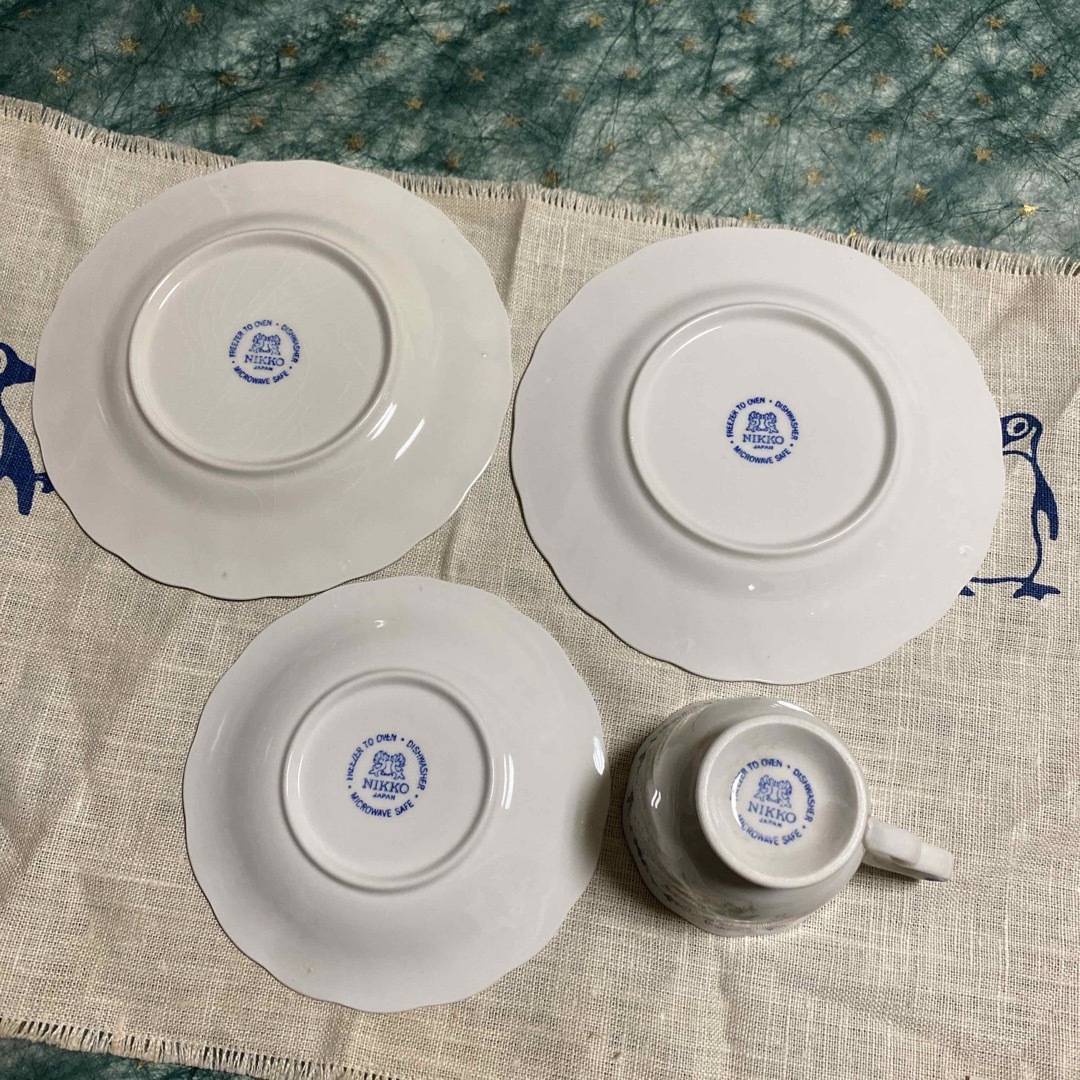 NIKKO - NIKKO朝食4点セットカップ ソーサー 皿の通販 by AK's NIKKO - NIKKO朝食4点セットカップ ソーサー 皿の通販 by AK's