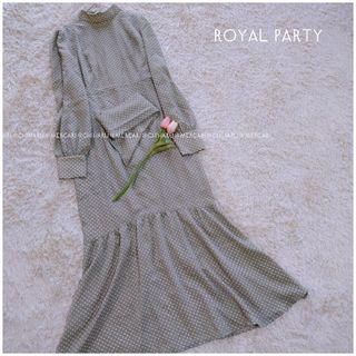 ロイヤルパーティー(ROYAL PARTY)の《ROYAL PARTY》ドットボウタイマーメイドワンピース(ロングワンピース/マキシワンピース)