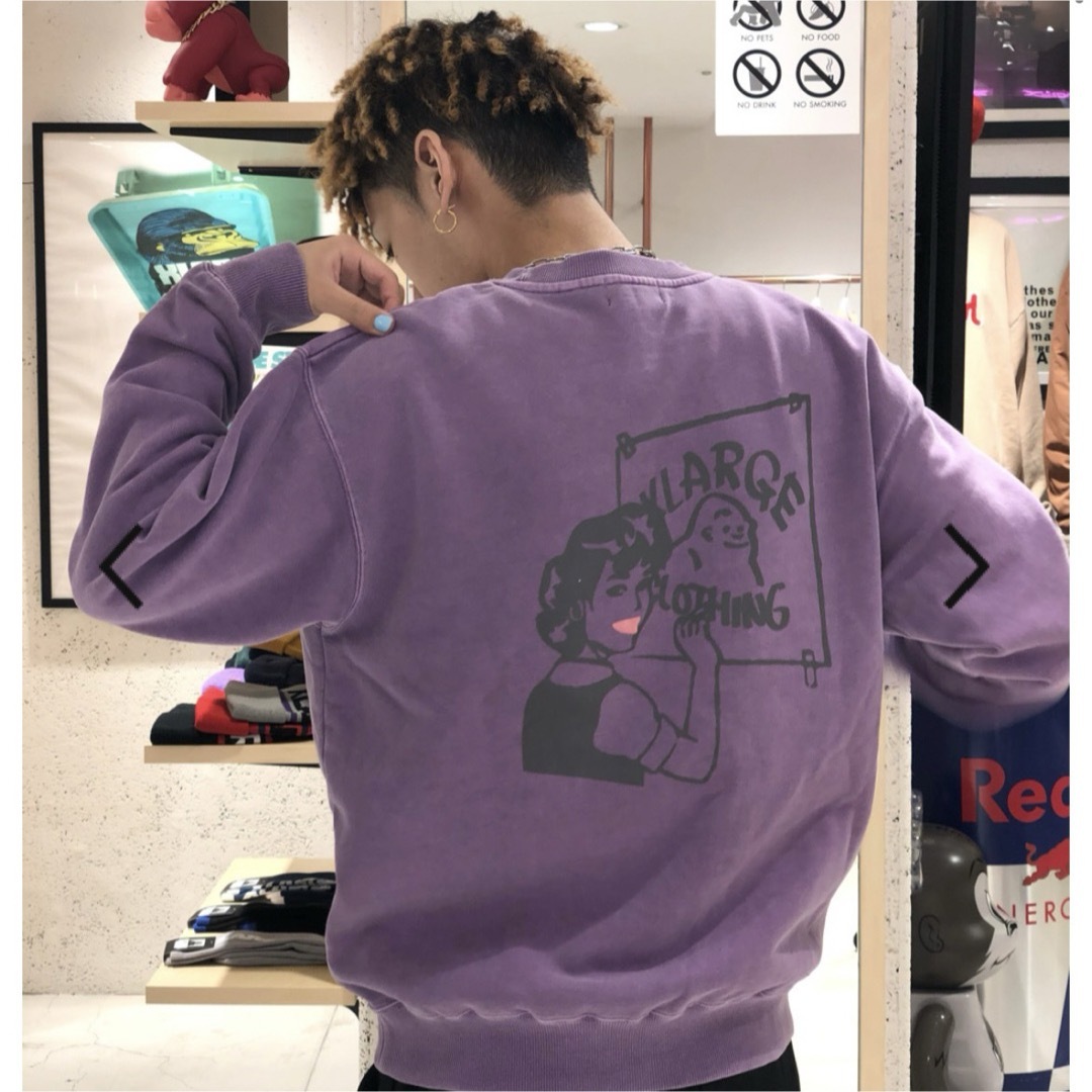 XLARGE(エクストララージ)のXLARGE エクストララージ スウェット トレーナー パープル メンズのトップス(スウェット)の商品写真