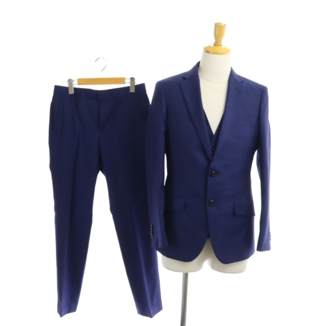 MONSIEUR NICOLE(ムッシュニコル)のムッシュニコル 3ピース セットアップ スーツ 上下 ジャケット ベスト メンズのスーツ(スーツジャケット)の商品写真