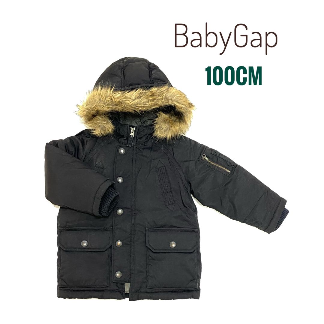 babyGAP(ベビーギャップ)のBaby Gap ベビー ギャップ3YESRS ダウンジャケット100cm  黒 キッズ/ベビー/マタニティのキッズ服男の子用(90cm~)(ジャケット/上着)の商品写真