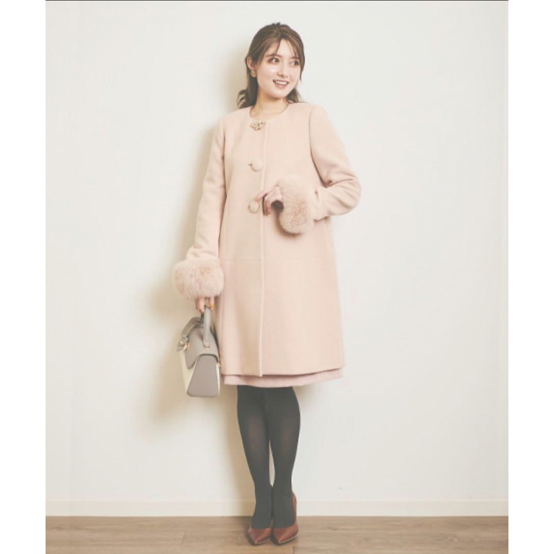 Debut de Fiore ノーカラーコクーンコート さえこさんコート Debut de Fiore ノーカラーコクーンコート さえこさんコート