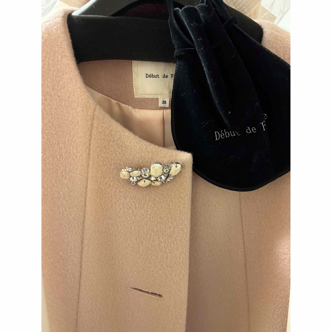 Debut de Fiore ノーカラーコクーンコート さえこさんコート Debut de Fiore ノーカラーコクーンコート さえこさんコート