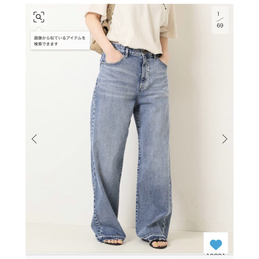 Spick & Span(スピックアンドスパン)の5 1/2 LOOSE-STRAIGHT DENIM レディースのパンツ(デニム/ジーンズ)の商品写真