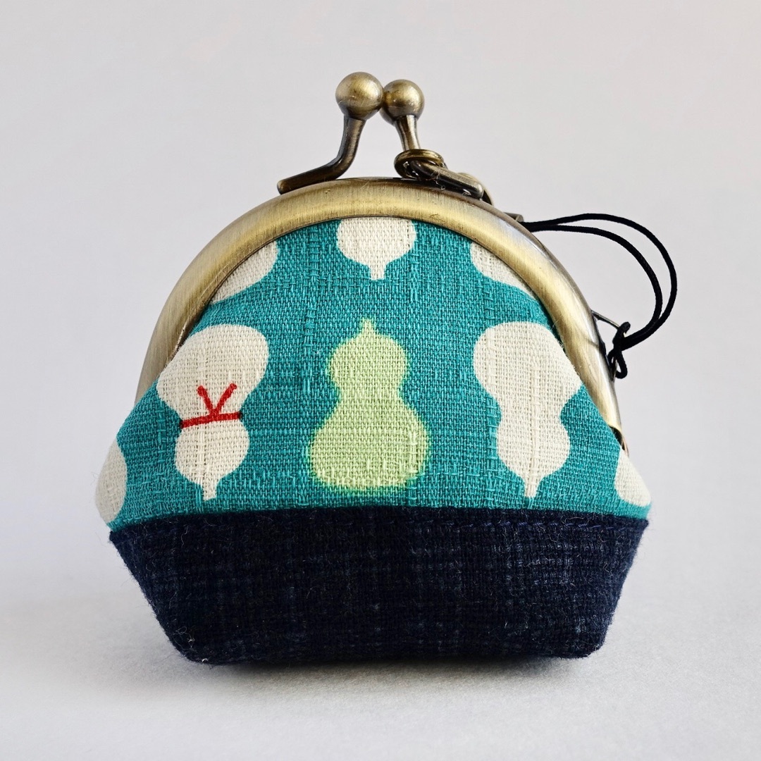 ハンドメイド 和風のバレリーナ竹がま口