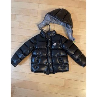 モンクレール(MONCLER)のモンクレール　ダウンジャケット　ブラック　キッズ　黒　100 110 120(ジャケット/上着)