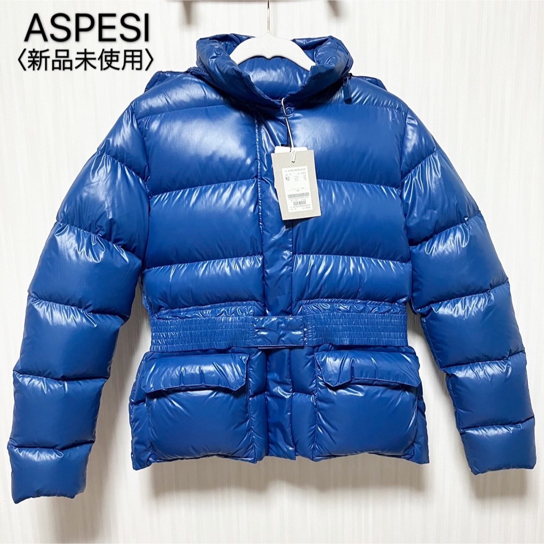 ASPESI(アスペジ)の【新品タグ付き】ASPESI アスペジ ダウンジャケット Sサイズ ブルー レディースのジャケット/アウター(ダウンジャケット)の商品写真