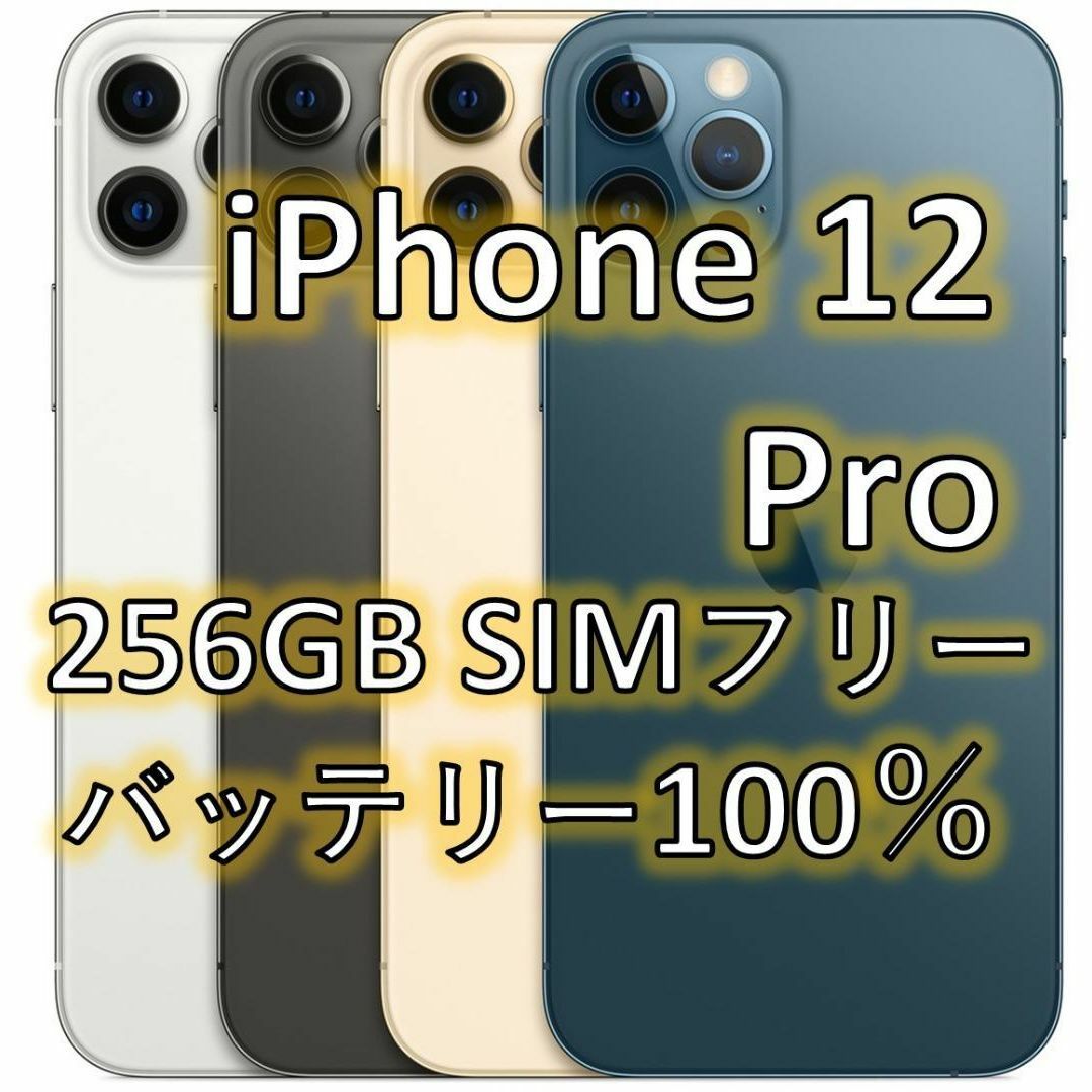 iPhone 12 Pro パシフィックブルー 256 GB SIMフリーの通販 by ちょ