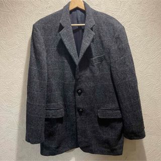 ハリスツイード(Harris Tweed)の[90s]ハリスツイード　ブルーグレーチェック　シリアルナンバーシングル2Ｂ(テーラードジャケット)