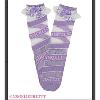 アンジェリックプリティー(Angelic Pretty)のストライプキャンディクルー丈ソックス(ソックス)