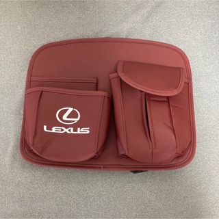 トヨタ(トヨタ)のレクサス　LEXUS 収納ホルダー　赤　ティッシュケース(車内アクセサリ)